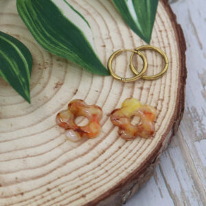 Charms Flores Marmoladas - Naranja